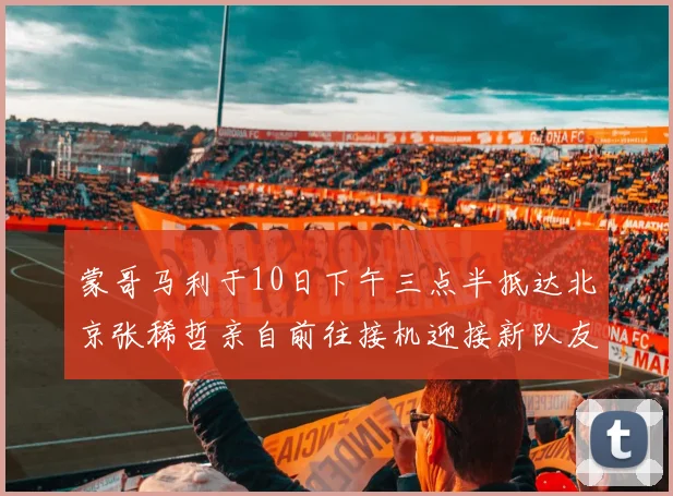 蒙哥马利于10日下午三点半抵达北京张稀哲亲自前往接机迎接新队友
